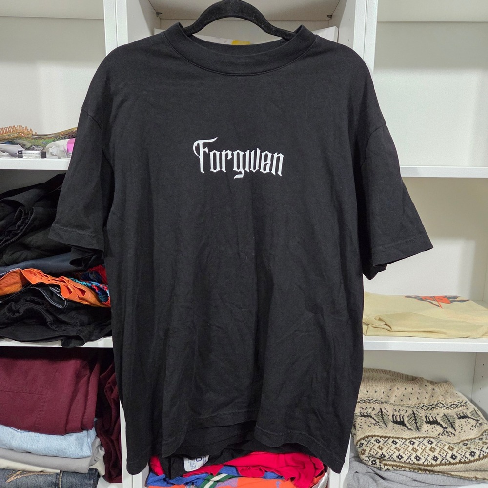 Holstrength Mens Forgiven Christian Gym T-Shirt Black Barbell Cross Galatians M